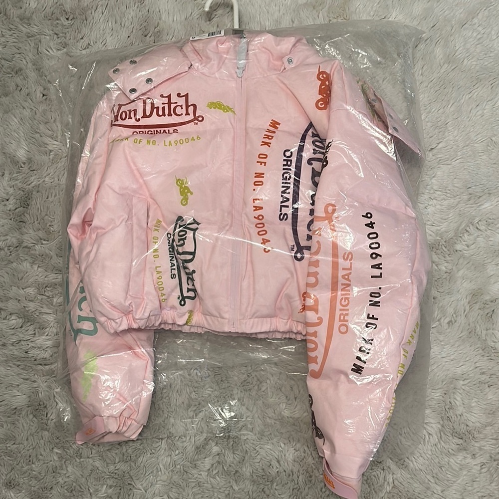 Von Dutch Pink Puffer Coat SOLD OUT ONLINE